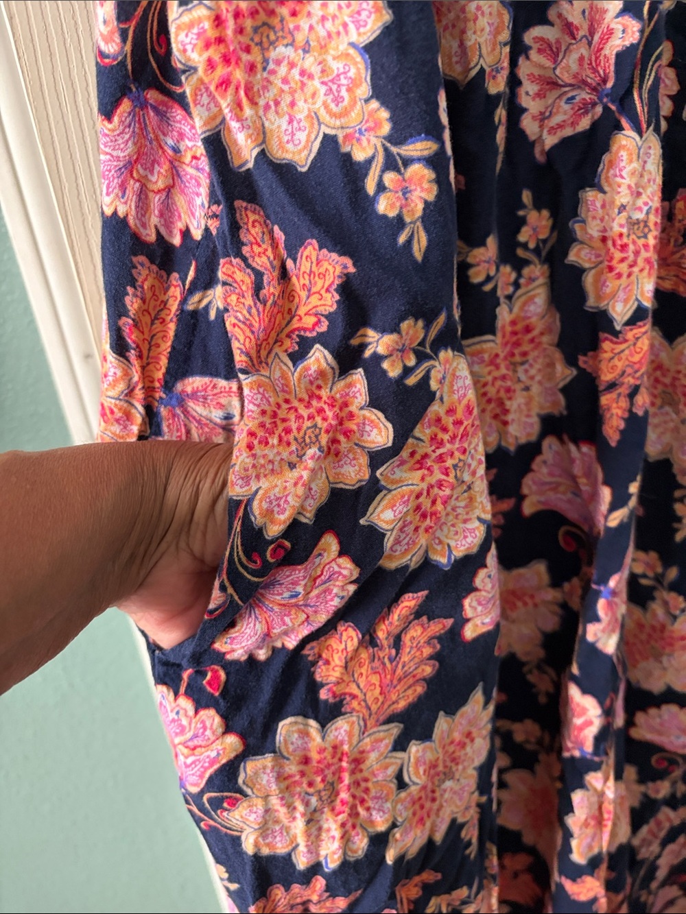 Bloho Floral Maxi Sundress with Pink Blooms - Picture 5 of 9